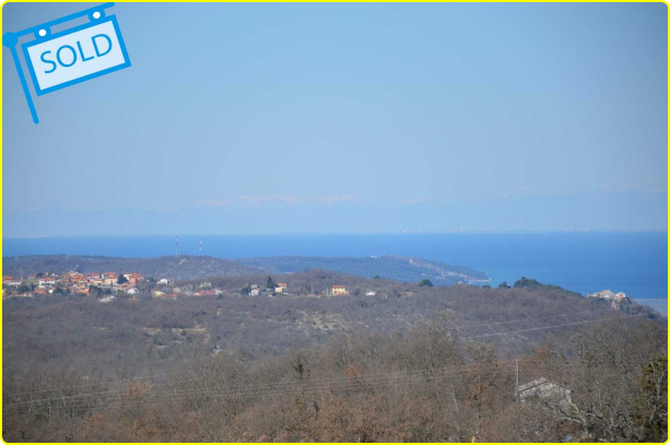 Luxury real estate Istria Farkaš is selling building land with a beautiful sea view, Momjan