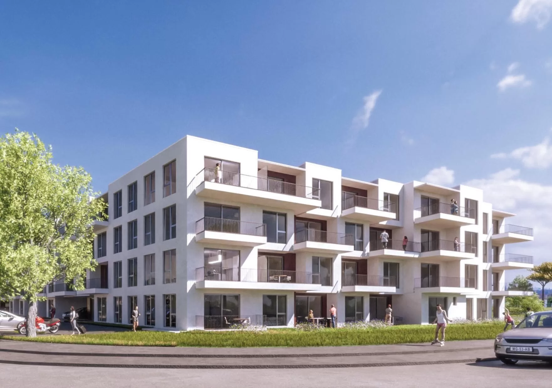 A new high quality residence with 122 units in the secong city ring of Umag, Istria, Croatia. Apartments from 35m2 to 87m2 for sale. Within 1 km there are all facilities, grocery stores, school, hospital, sports fields, hospital, school, kindergarten