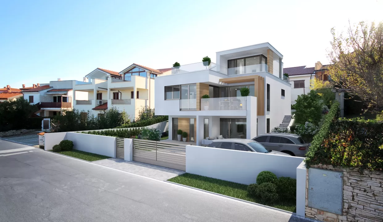 Luxury real estate Farkaš, new project, villa with 3 apartments, for sale, Crveni Vrh, Istria, Croatia, 2